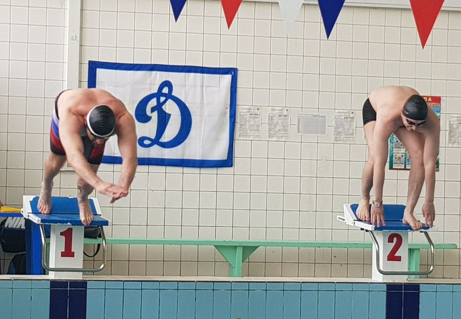 Динамовцы заняли третье место в соревнованиях по плаванию среди трудовых коллективов города Братска