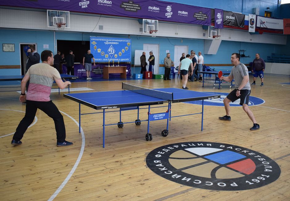 В Курске прошел турнир по настольному теннису среди ветеранов
