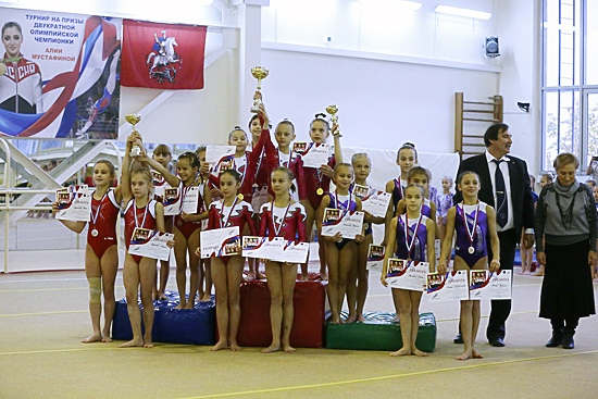 Юные гимнастки московского «Динамо» – победительницы турнира на призы Алии Мустафиной