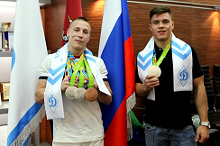 24 августа в Обществе «Динамо» прошла церемония чествования призеров летних Олимпийских игр 2016 Дениса Аблязина и Никиты Нагорного