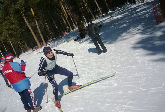 Кемерово. Соревнования по лыжным гонкам среди ветеранов силовых структур