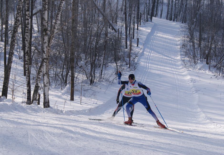 В Новосибирске прошли соревнования по лыжным гонкам