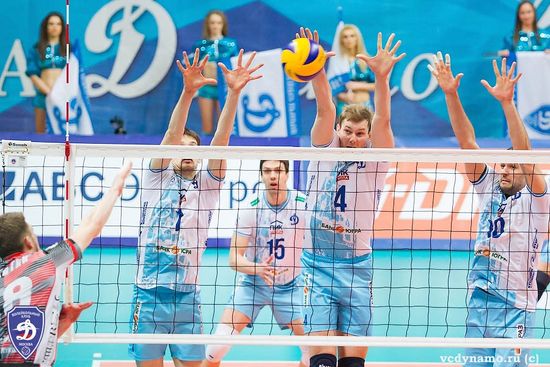 Волейболисты московского «Динамо» одержали 20-ю победу в мачтах чемпионата России команд Суперлиги