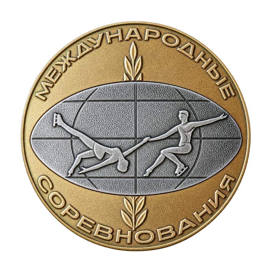 Памятная медаль победителя Международных соревнований в танцах на льду А.Горшкова