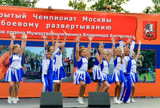 Выступление «Динамичных ребят» на учебно-тренировочном полигоне МЧС России