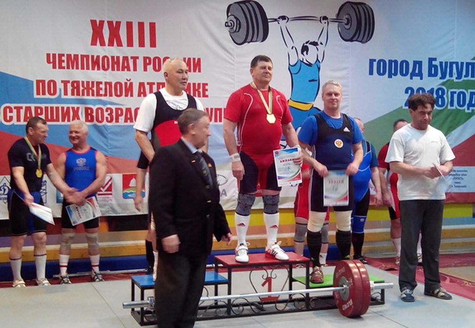 Выступления ветеранов красноярского «Динамо» на чемпионате России по тяжелой атлетике