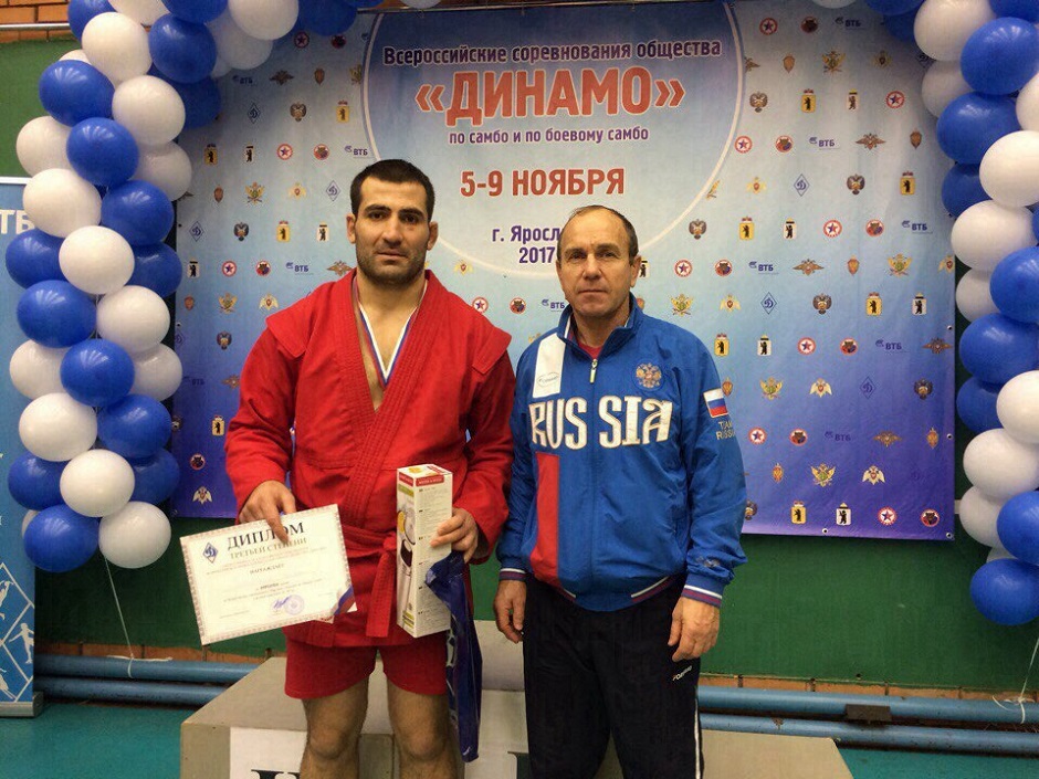 Три бронзовые медали на Всероссийских соревнованиях Общества «Динамо» по самбо и боевому самбо