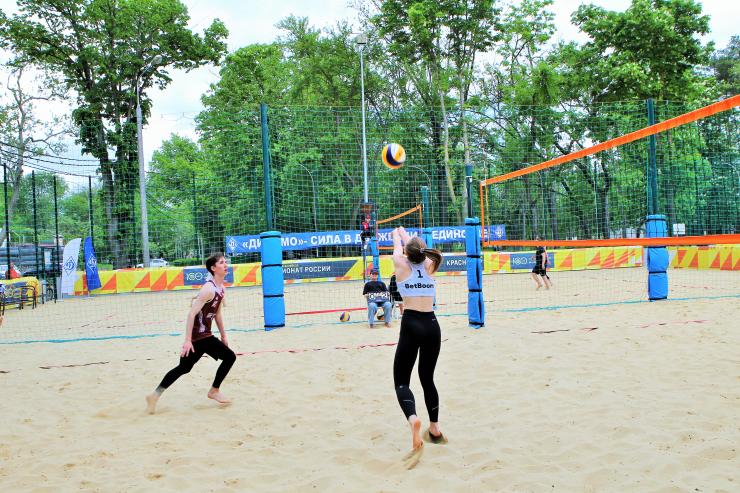 В Краснодаре прошли соревнования по пляжному волейболу, посвященные Дню образования Общества «Динамо»