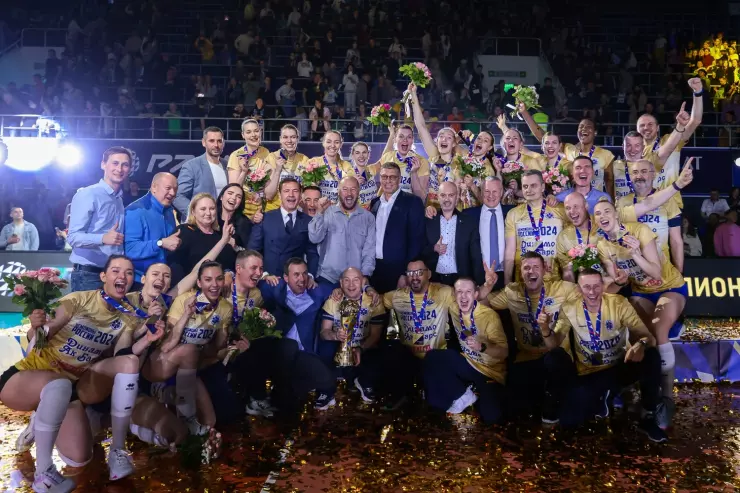 Волейболистки «Динамо-Ак Барса» в седьмой раз выиграли чемпионат России