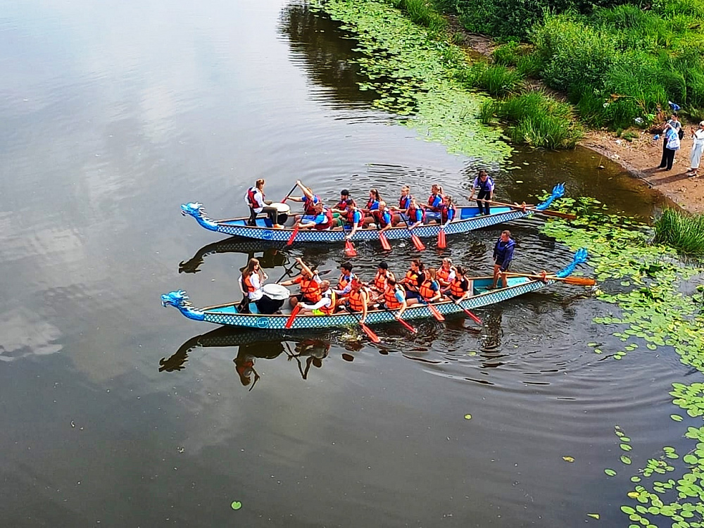 Динамовцы приняли участие в первом городском фестивале сапбординга на акватории реки Вологда