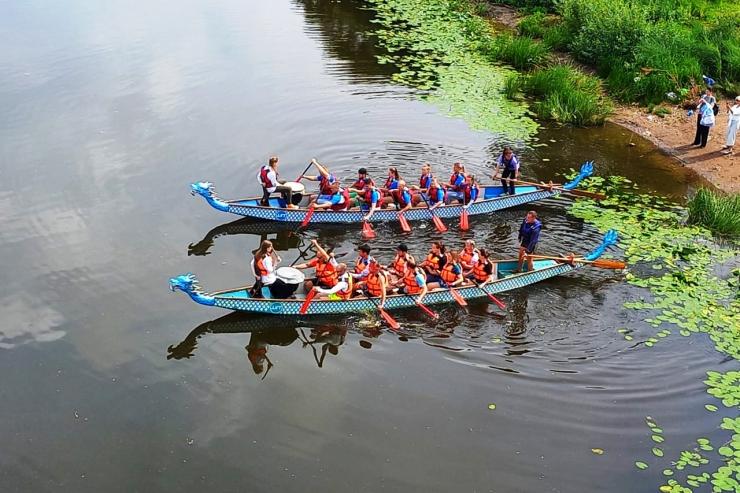 Динамовцы приняли участие в первом городском фестивале сапбординга на акватории реки Вологда