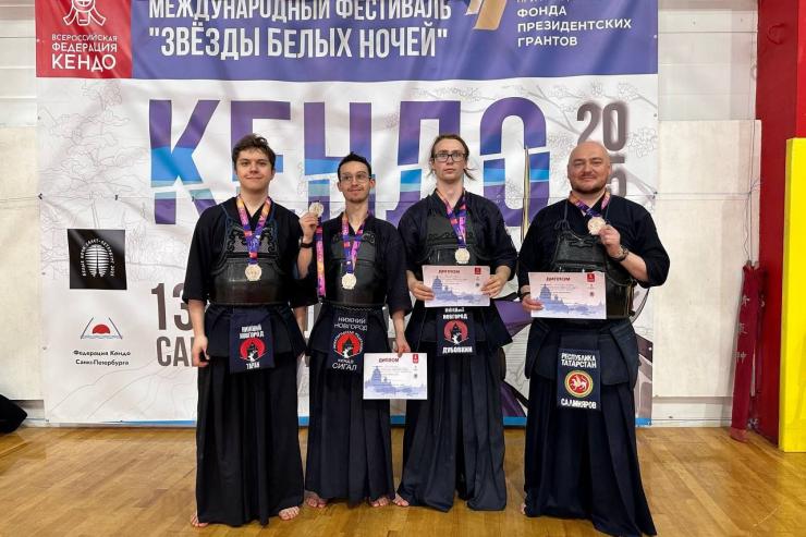 Татарстан. Динамовский спортсмен — серебряный призер международного фестиваля кендо «Звезды Белых Ночей»