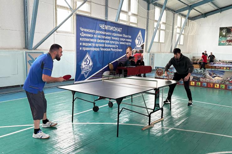 В Грозном прошел чемпионат «Динамо» по настольному теннису