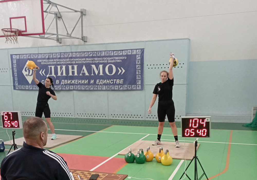 В Великом Новгороде состоялся динамовский чемпионат по гиревому спорту