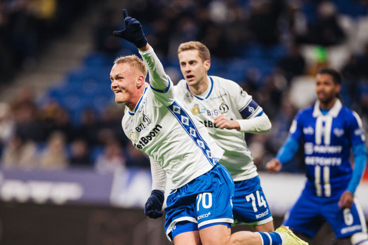 Бело-голубые разгромили махачкалинское «Динамо» в матче РПЛ