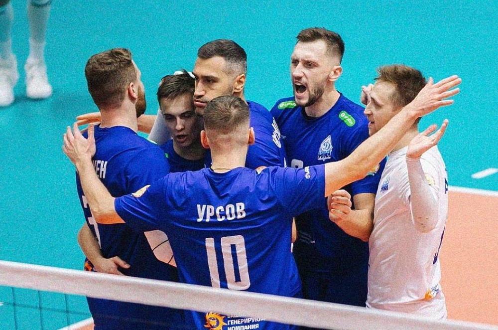 Волейболисты «Динамо-Урал» одержали победу над «Кузбассом» в трех партиях