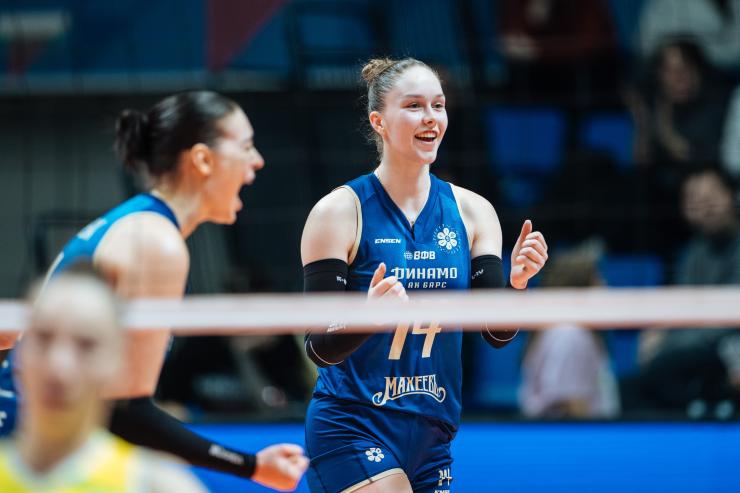 Волейболистки «Динамо-Ак Барс» стали победительницами регулярного чемпионата России