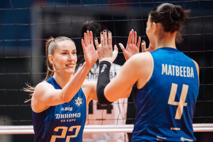 Волейболистки «Динамо-Ак Барс» в четырех сетах одолели «Тулицу»
