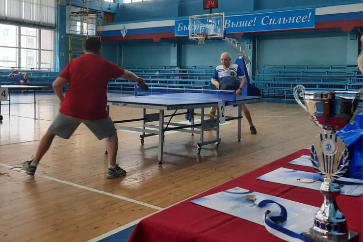 Состоялся чемпионат по настольному теннису среди ветеранов курского «Динамо» 