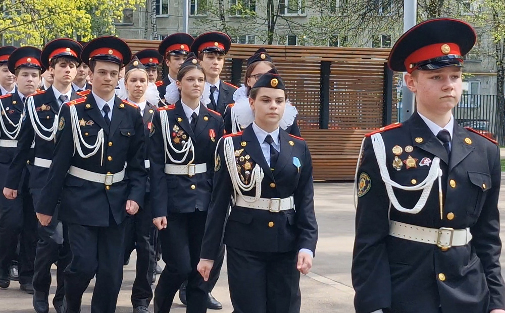 Смотр строя и песни под флагом «Динамо» 