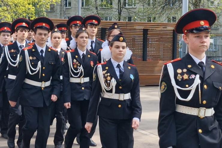 Смотр строя и песни под флагом «Динамо» 