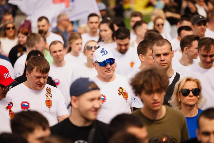 В Омске при участии «Динамо» состоялся «Zабег Победы»