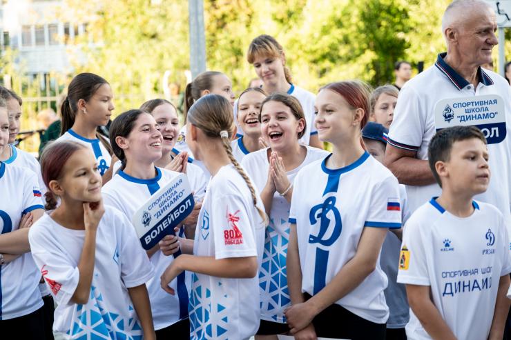 В спортивной школе «Динамо» в Рязани прошла торжественная линейка