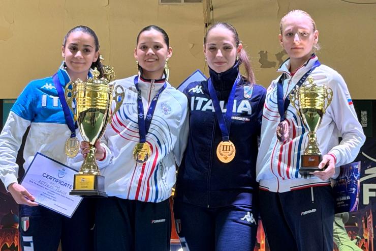 Спортсменки «Динамо» завоевали медали на этапах Кубка мира по фехтованию среди юниоров