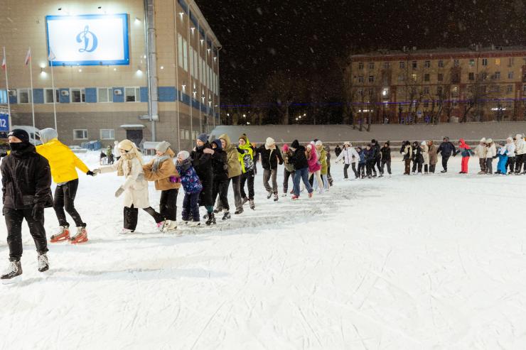 В Ижевске на стадионе «Динамо» открылся ледовый каток 