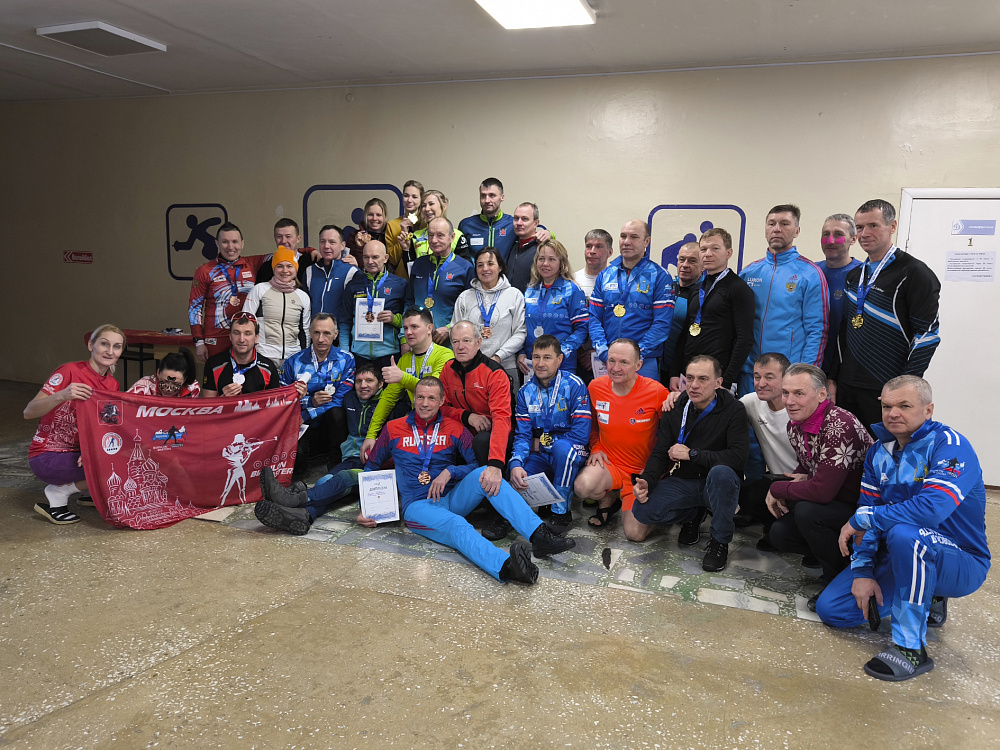 Московские динамовцы успешно выступили в Кубке России по биатлону среди ветеранов 